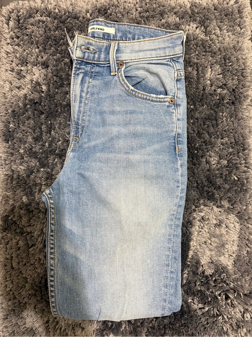 GRLFRND Light Wash Slim Straight Men's Jeans